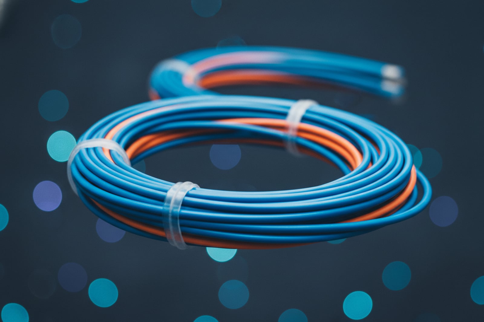 Fibre patch panel in a small business comms cabinet.